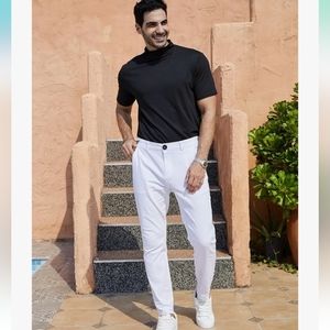 Mens Fashion Slim Fit Stretch Golf Pant size large